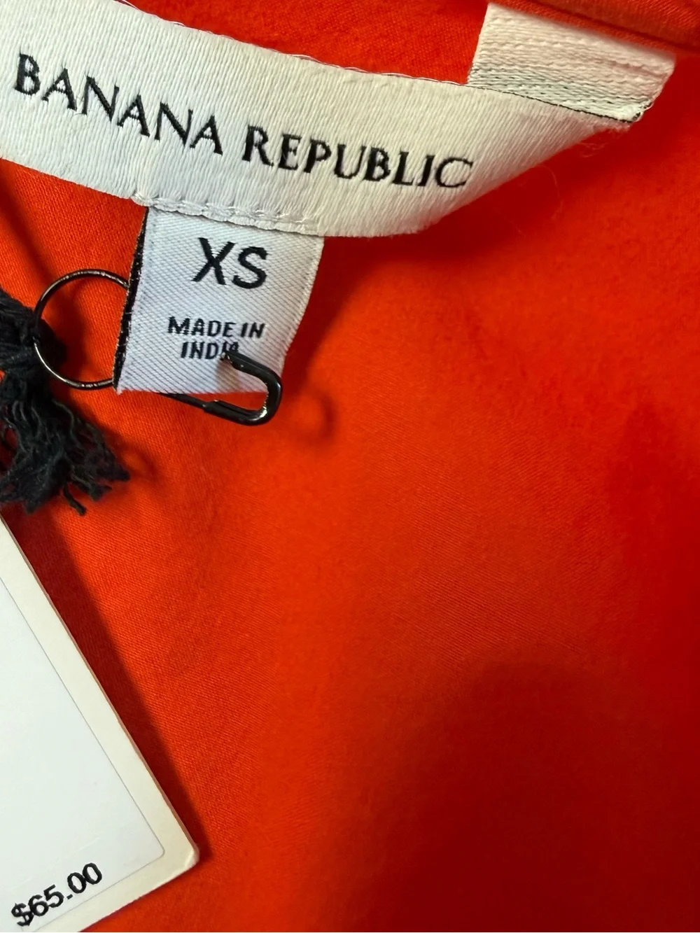 BANANA REPUBLIC Bright Orange Balloon-Sleeve Crop Top NWT